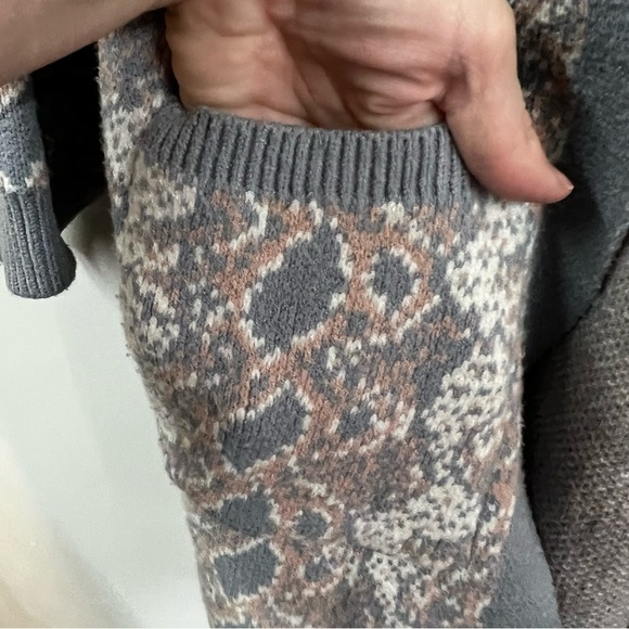 By Anthropologie Serpentine Gray Duster Sweater - Picture 8 of 14